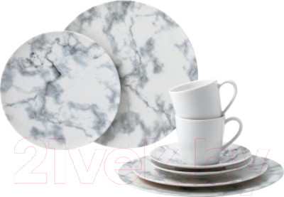 Набор столовой посуды Villeroy & Boch Marmory / 19-5163-8855 (8пр, белый) - фото 1 - id-p225847760