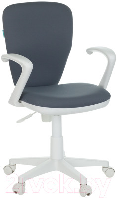 Кресло детское Бюрократ KD-W10AXSN (серый 26-25/пластик белый) - фото 1 - id-p225857829