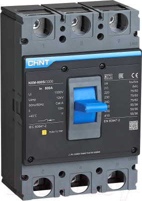 Выключатель автоматический Chint NXM-800S/3Р 630A 50кА (R) / 844382 - фото 1 - id-p225839744