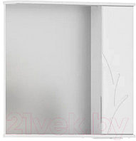 Шкаф с зеркалом для ванной Volna Adel 70 R (белый)