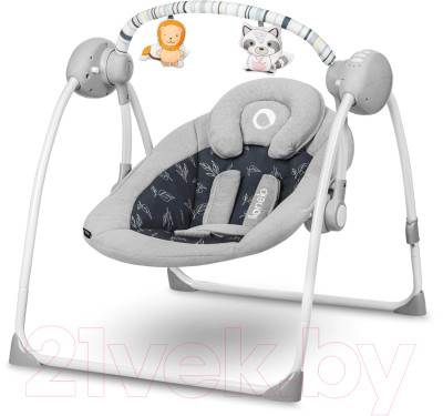 Качели для новорожденных Lionelo Ruben (серый графит) - фото 1 - id-p225855844