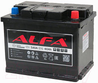 Автомобильный аккумулятор ALFA battery Standart R 540A / 6CT-60R (60 А/ч)