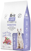 Сухой корм для собак Brit Care Dog Adult Sensitive Healthy Digestion с инд. и ягн./5066476 (12кг)