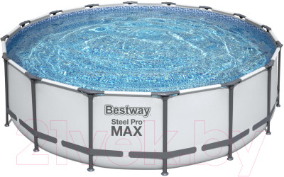 Каркасный бассейн Bestway Steel Pro MAX 5612Z (488x122, с фильтр-насосом и лестницей) - фото 1 - id-p225837803