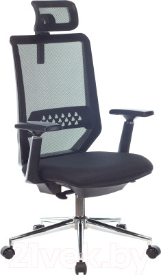 Кресло офисное Бюрократ MC-612N-H (сетка черная TW-01/ткань 38-418) - фото 1 - id-p225844847
