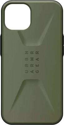 Чехол-накладка UAG Civilian для iPhone 13/14 (оливковый) - фото 1 - id-p225864999