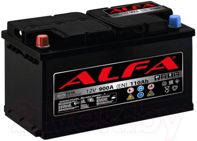 Автомобильный аккумулятор ALFA battery Hybrid L / AL 110.1 (110 А/ч) - фото 1 - id-p225849859
