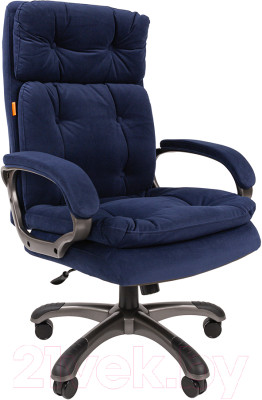 Кресло офисное Chairman 442 (ткань E-34, синий) - фото 1 - id-p225843839