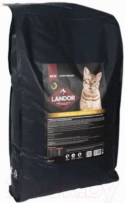 Сухой корм для кошек Landor Полнорац. для стерилизован. котов и с индейкой и уткой / L1027 (10кг) - фото 1 - id-p225863040