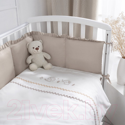 Комплект постельный для малышей Perina Toys Sateen Collection / ТСК6-02.4 (6 предметов, песочный) - фото 1 - id-p225855943