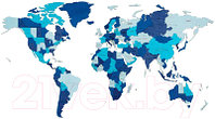 Декор настенный EWA Карта Мира Блю Фэнтези (L)