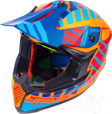 Мотошлем MT Helmets Falcon Energy B14 (S, матовый оранжевый) - фото 1 - id-p225850891