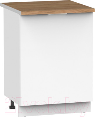 Шкаф-стол кухонный Интермебель Микс Топ ШСР 850-1-600 (белый премиум/дуб вотан) - фото 1 - id-p225857968