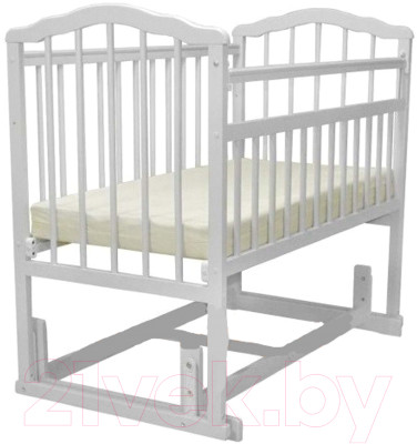 Детская кроватка Массив Гном 5 (белый) - фото 1 - id-p225849918