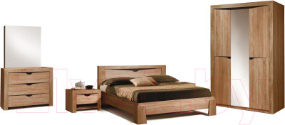 Комплект мебели для спальни ФорестДекоГрупп Герда-3 (дуб крафт) - фото 1 - id-p225837890