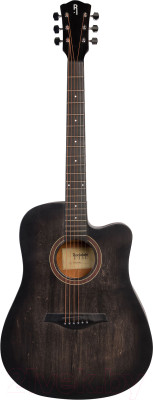 Акустическая гитара Rockdale Дредноут с вырезом Aurora D1 C BK / A112953 (полупрозрачный черный) - фото 1 - id-p225850922