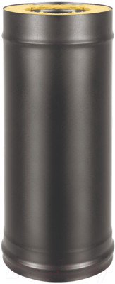 Труба дымохода Везувий 0.8мм д. 115x200 L-1м (черный) - фото 1 - id-p225872098