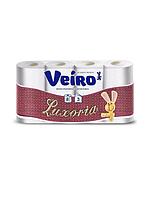 Veiro Luxoria Туалетная бумага, белый, 17 м, 8 рул., 3 слоя, 6 шт в спайке