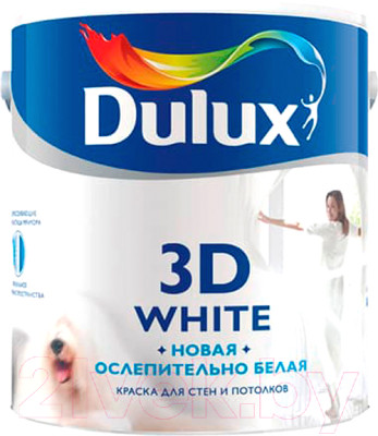 Краска Dulux 3D White (5л, матовый) - фото 1 - id-p225871108