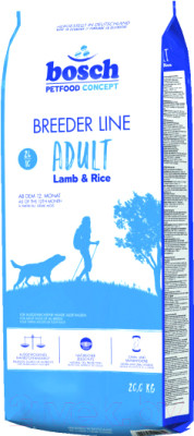 Сухой корм для собак Bosch Petfood Breeder Adult Lamb&Rice (20кг) - фото 1 - id-p225862105