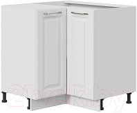Шкаф-стол кухонный ТриЯ Скай угловой НУ90_72_2ДР(НУ) (белоснежный софт)