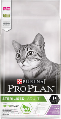 Сухой корм для кошек Pro Plan Sterilised с индейкой (10кг) - фото 1 - id-p225853960