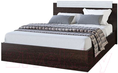 Двуспальная кровать МебельЭра Эко 1600 (венге/лоредо) - фото 1 - id-p225857000