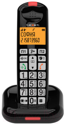 Беспроводной телефон Texet TX-D7855A (черный) - фото 1 - id-p225877124