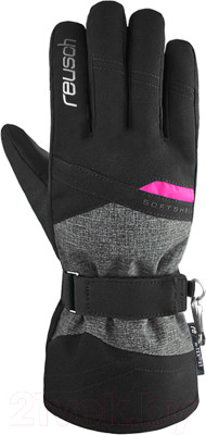 Перчатки лыжные Reusch Helena R-TEX XT / 6331213-7771 (р-р 6.5, Blck/Blck Melang/Pink Glo) - фото 1 - id-p225863167