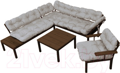 Комплект садовой мебели M-Group Дачный / 12180601 (бежевая подушка) - фото 1 - id-p225838972