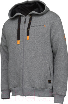 Худи Savage Gear Classic Zip Hoodie/73693 (M, серый) - фото 1 - id-p225864130