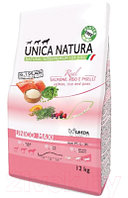 Сухой корм для собак Unica Natura Maxi лосось, рис, горох (12кг)