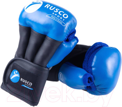 Перчатки для рукопашного боя RuscoSport Pro (р-р 12, синий) - фото 1 - id-p225876153