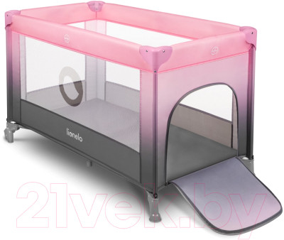 Кровать-манеж Lionelo Stefi (розовое омбре) - фото 1 - id-p225861124