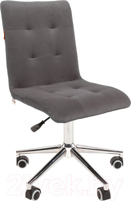 Кресло офисное Chairman 030 (ткань T-55 серый/хром) - фото 1 - id-p225855067