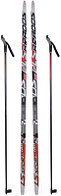 Комплект беговых лыж STC SNS WD (RE) автомат 160/120 (красный)