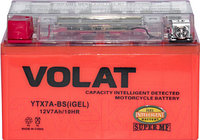 Мотоаккумулятор VOLAT YTX7A-BS iGEL L+ (7 А/ч)