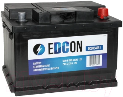 Автомобильный аккумулятор Edcon DC60540R1 (60 А/ч) - фото 1 - id-p225853055