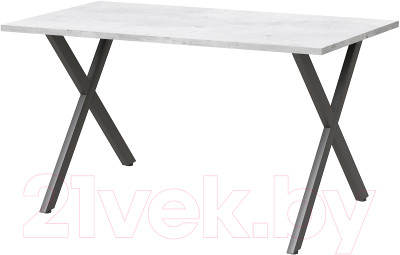 Обеденный стол Millwood Лофт Хьюстон Л18 120x70 (ателье светлое/металл черный) - фото 1 - id-p225848042