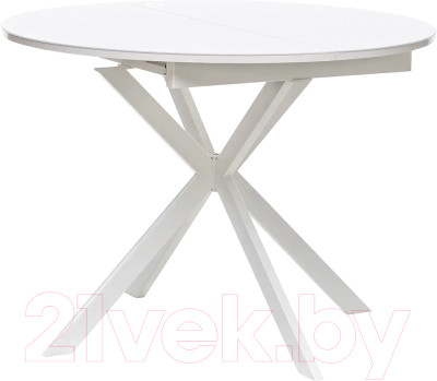 Обеденный стол Импэкс Leset Капри (белый/стекло белое) - фото 1 - id-p225840946