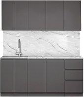 Готовая кухня Артём-Мебель Мэри СН-114 ДСП 1.8м (серый графит)
