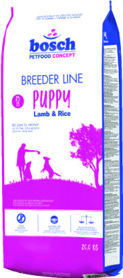 Сухой корм для собак Bosch Petfood Breeder Puppy Lamb&Rice (20кг) - фото 1 - id-p225859125