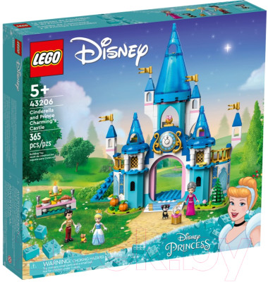 Конструктор Lego Disney Замок Золушки и Прекрасного Принца 43206 - фото 1 - id-p225862232