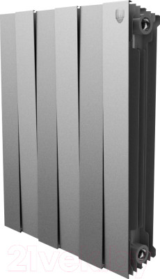 Радиатор биметаллический Royal Thermo PianoForte 500 Silver Satin (6 секций) - фото 1 - id-p225851054