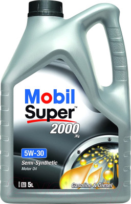 Моторное масло Mobil Super 2000 X1 5W30 / 153536 (5л) - фото 1 - id-p225867234