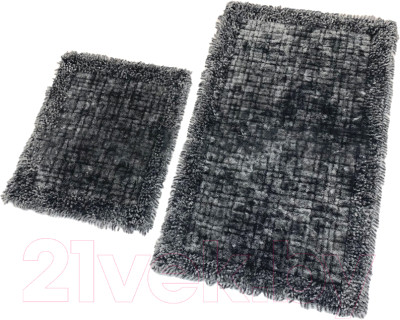 Набор ковриков для ванной и туалета Karven Ekose Eskitme K.M / KV 428 (Antrasit/антрацит) - фото 1 - id-p225875216
