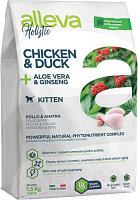 Сухой корм для кошек Alleva Холистик с курицей и уткой для котят / P00273H (1.5кг)