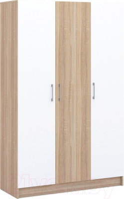 Шкаф Империал Алена 3-х дверный без зеркал (дуб сонома/белый) - фото 1 - id-p225848072