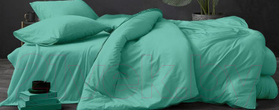 Комплект постельного белья LUXOR №14-5713 TPX евро-стандарт (изумруд, поплин) - фото 1 - id-p225880218