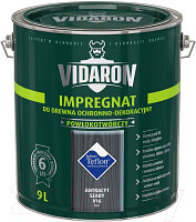 Защитно-декоративный состав Vidaron Impregnant V16 Антрацит (9л)